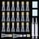 AMORIX 50PCS Lip Gloss Tubes 5ml Gold Cap Lip Gloss Containers Empty Lip Balm Tubes Refillable Squeeze Lipgloss Tubes 2 x 20ml Syringes Tag Labels for DIY Lip Gloss Base Glitter