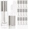 COSIDEA 14pcs Empty 6ml Big Brush Chunky Lip Gloss Tubes for DIY Lip Gloss Silver Lipgloss Containers