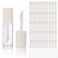 COSIDEA 52pcs Empty White 08ml mini lip gloss tubes Sample size lipgloss containers for sample sack lip oil DIY