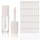 COSIDEA 52pcs Empty White 08ml mini lip gloss tubes Sample size lipgloss containers for sample sack lip oil DIY