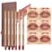 Beauty Glazed 6pcs Nude Brown Lip Liner Makeup Set Waterproof SmudgeProof Matte Pencil LongLasting Durable Smooth Easy Glide NonSmudge Contouring Filling Layering NUDEPINK Set