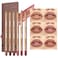 Beauty Glazed 6pcs Nude Brown Lip Liner Makeup Set Waterproof SmudgeProof Matte Pencil LongLasting Durable Smooth Easy Glide NonSmudge Contouring Filling Layering NUDEPINK Set