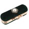 Cabilock Retro Lipstick Box with Mirror Compact Lip Balm Organizer Durable Cosmetic Storage Case Fits One Lipstick for Travel and Daily Use 393X137X098 Inches