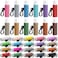 Huquary 100 Pack Lip Balm Holder Keychains Bulk Elastic Lipstick Holder Sleeve with Clip Solid Color Lip Gloss Keychain for Purse Backpack Car Party Favors