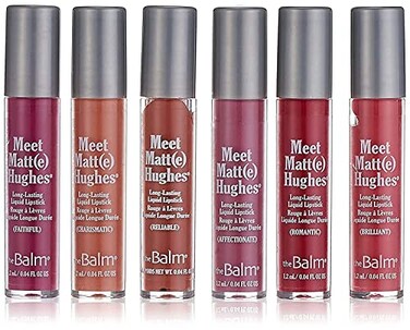 theBalm Meet Matte Hughes 6 Mini LongLasting Liquid Lipsticks 004 Fl Oz Pack of 6 Volume 2