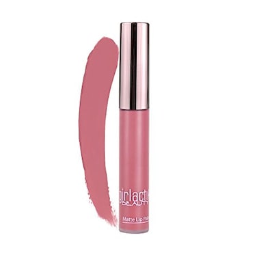 Girlactik Long Lasting Matte Lip Paint Liquid Lipstick in Allure Long wearing Smooth Application Pigmented NonCrack Formula Lightweight 75 ml 25 oz Starlet