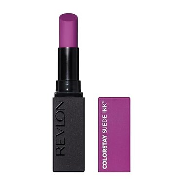 Revlon Lipstick ColorStay Suede Ink Builtin Primer Infused with Vitamin E Waterproof Smudgeproof Matte Color 013 Stir The Pot 009 oz