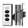 QIUFSSE 3 in 1 Black Lip Liner Pencil and Lipstick lipgloss Set Matte Black Lipstick Lip Gloss Kit Longlasting Nonstick Cup Smudge Proof Lip Kits with Lip LinerVelvet Goth Makeup 12Black Magic