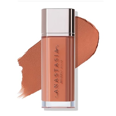 Anastasia Beverly Hills Lip Velvet Soft Matte Velvet Lip Mousse with FullPigment Color for Smooth Blurred Lips and Lightweight Comfortable Wear Peach Amber