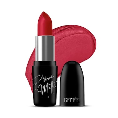 RENEE Prime Matte Lipstick Rustic Red Lightweight LongLasting Formula Creamy Matte Finish One Swipe Application NonDrying Vitamin E Infused 45Gm