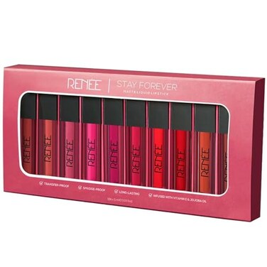RENEE Matte Liquid Lipstick Pack of 10
