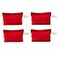 Augbunny Multipurpose Cotton Canvas Zipper makeup Bag Pouch 4pack