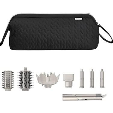 KarSyon Shark Flex Style Case for Dyson Airwrap Hair Dryer Brush Revlon Hair Tools Travel Bag Carrying Case Flat Curling Iron Organizer Black