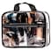 Olanmark Clear Toiletry Bag PVC Makeup Bag Large Transparent Cosmetic Travel Case See Through Packing Cube with Handle Clear Bag with Zipper Plastic Storage Pouch for Women