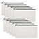 Sinzip 12 Pieces White Cotton Canvas Makeup Bag Multipurpose Cosmetic Bag with Zipper Travel Toiletry Pouch Blank DIY Craft Bag White S