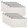 Sinzip 12 Pieces White Cotton Canvas Makeup Bag Multipurpose Cosmetic Bag with Zipper Travel Toiletry Pouch Blank DIY Craft Bag White S