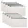 Sinzip 12 Pieces White Cotton Canvas Makeup Bag Multipurpose Cosmetic Bag with Zipper Travel Toiletry Pouch Blank DIY Craft Bag White S