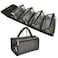 Jula Vance Large Capacity Hanging Eco Polyester Travel Toiletry Bag Makeup Cosmetic Bag 4in1 RollUp Make Up Storage Organizer With 4 detachable Removable Zipper Clear TPU Pouches Hook
