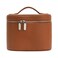 idoltimes Cosmetic Case Leather Makeup Bag Portable Handheld Makeup Case Detachable Compartments