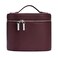idoltimes Cosmetic Case Leather Makeup Bag Portable Handheld Makeup Case Detachable Compartments