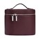 idoltimes Cosmetic Case Leather Makeup Bag Portable Handheld Makeup Case Detachable Compartments