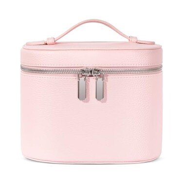 honitty Makeup Bag Travel Make up Case with Compartments and Handle Portable Cosmetic Organizer BagsToiletry Bag for Women
