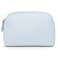 kamumanni Pu Leather Cosmetic Bag Small Makeup Bag for Purse Waterresistant Zipper Pouch for Traveling Light Blue