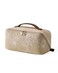 EACHY Travel Makeup Bag Large Capacity Cosmetic Bags for Women Waterproof Portable Pouch Open Flat Toiletry Bag Pattern Makeup Bag FBrown