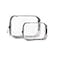 Buminee Clear Travel Bags for Toiletries Lightweight Toiletry Bag 2 Pack Multipurpose Transparent TSA Cosmetic Bag