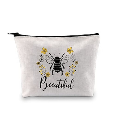 GJTIM Bee Gift Bee Lover Gift for Women Beeutiful Cosmetic Bags Makeup Bags Beeutiful bag