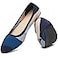 HEAWISH Womens Ballet Flat Flats Shoes Comfortable Mesh Pointed Toe Slip On Dress ShoesBlueUS11