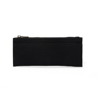YONBEN Canvas Pencil Case Cartuchera Para Ninas Storage Cosmetic Bag Zipper Black Canvas
