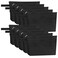 Sinzip 10 Pieces Cotton Canvas Makeup Bag with Bottom Multi Purpose Cosmetic Bag with Zipper MNWB07 Wb07