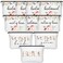 Saintrygo 10 Pcs Wedding Canvas Bags Bridesmaid Bride Gift Set Printed Makeup Bags for Bridal Party ShowerFloral