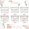 Saintrygo 10 Pcs Wedding Canvas Bags Bridesmaid Bride Gift Set Printed Makeup Bags for Bridal Party ShowerFloral