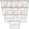 Saintrygo 10 Pcs Wedding Canvas Bags Bridesmaid Bride Gift Set Printed Makeup Bags for Bridal Party ShowerFloral