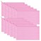 Sinzip 12 Pieces Cotton Canvas Makeup Bag Multipurpose Cosmetic Bag with Zipper Travel Toiletry Pouch Blank DIY Craft Bag Pink S