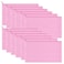 Sinzip 12 Pieces Cotton Canvas Makeup Bag Multipurpose Cosmetic Bag with Zipper Travel Toiletry Pouch Blank DIY Craft Bag Pink S