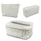 Deokke 3Pcs Makeup BagTravel Makeup BagMakeup Bags for WomenMakeup Brush BagLarge Capacity PU Cosmetic BagWaterproof and DurableGrey White Leopard Cheetah Pattern