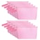 Sinzip 10 Pieces Cotton Canvas Makeup Bag with Bottom and Strap MultiPurpose Cosmetic Bag with Zipper Travel Toiletry Pouch Blank DIY Craft Bag Pink S