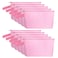 Sinzip 10 Pieces Cotton Canvas Makeup Bag with Bottom and Strap MultiPurpose Cosmetic Bag with Zipper Travel Toiletry Pouch Blank DIY Craft Bag Pink S