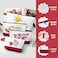 Sinzip 10 Pieces Cotton Canvas Makeup Bag with Bottom and Strap MultiPurpose Cosmetic Bag with Zipper Travel Toiletry Pouch Blank DIY Craft Bag WhiteRed M