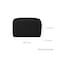 YONBEN Waterproof Makeup Bag Large Capacity Womens Classic Black Wash Bag Adjustable Partition Wash Bag Brush and Cosmetic Carrying Bag