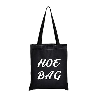 JXGZSO Funny Gift Hoe Overnight Bag Hilarious Gag Gifts HOE BAG Shopping Black