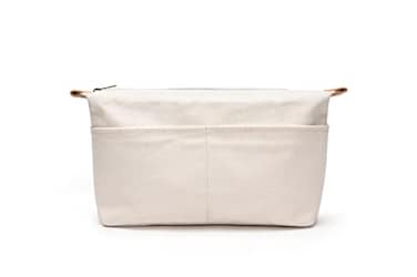 YONBEN Insert Storage Bag Purse Organizer and Cosmetic Travel Bags for Women Makeup Bag with Compartments Three Sizes Cotton Canvas builtin compartments functiona and fashionable