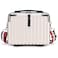 Duleylv Mini Suitcase Hard Shell Makeup Case StressResistant ABS Hard Makeup Travel Case Portable Hand Luggage with Shoulder Strap for Travel Camping Home Organizer White