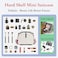 Duleylv Mini Suitcase Hard Shell Makeup Case StressResistant ABS Hard Makeup Travel Case Portable Hand Luggage with Shoulder Strap for Travel Camping Home Organizer White