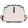 Duleylv Mini Suitcase Hard Shell Makeup Case StressResistant ABS Hard Makeup Travel Case Portable Hand Luggage with Shoulder Strap for Travel Camping Home Organizer White
