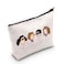 WCGXKO Musical Inspired Canvas Makeup Bag for Musical Theater Lovers Lady