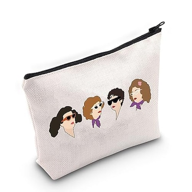 WCGXKO Musical Inspired Canvas Makeup Bag for Musical Theater Lovers Lady